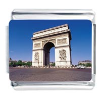 Italian Charms - arc de triomphe france photo italian charm Image.