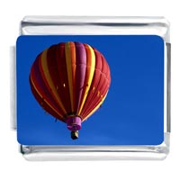 Italian Charms - warm colors hot air balloon photo italian charm Image.