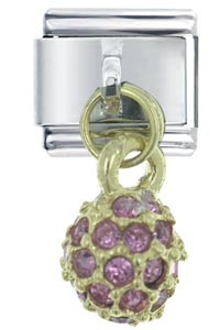 Italian Charms - june pearl color ball italian charm Image.
