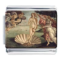 Italian Charms - the birth of venus photo italian charm Image.