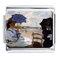 Italian Charms - monet's the beach at trouville photo italian charm Image.