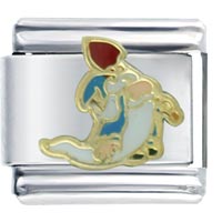 Italian Charms - bearded dwarf blue italian charm Image.