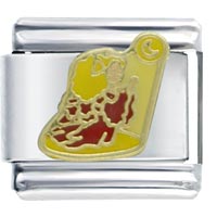 Italian Charms - lady praying italian charm Image.