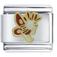 Italian Charms - baby fairy red italian charm Image.