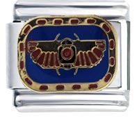 Italian Charms - egyptian flying scarab italian charm Image.