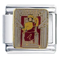 Italian Charms - wonder of world zeus statue italian charm Image.