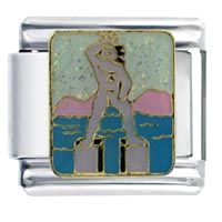 Italian Charms - wonder of the world colossus italian charm Image.