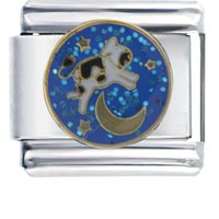 Italian Charms - cow jumping over moon italian charm Image.