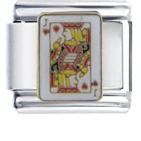 Italian Charms - jack of hearts italian charm Image.