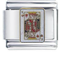 Italian Charms - king of hearts italian charm Image.