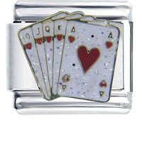 Italian Charms - deck of cards italian charm Image.