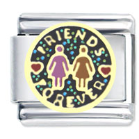 Italian Charms - golden forever friendship italian charms Image.