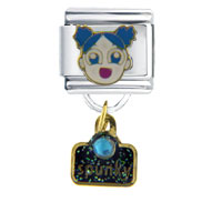 Italian Charms - anime spunky girl dangle italian charm Image.