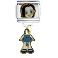 Italian Charms - anime crown girl dangle italian charm Image.