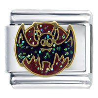 Italian Charms - halloween bat italian charm Image.