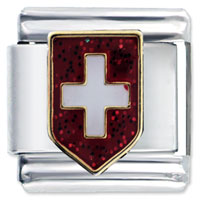 Italian Charms - coat of arms switzerland italian charm Image.