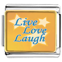Italian Charms - live love laugh photo italian charm Image.