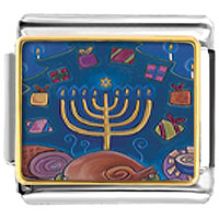 Italian Charms - hanukkah eight gifts photo italian charm Image.