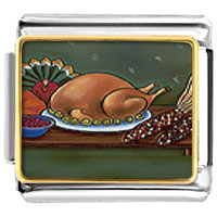 Italian Charms - thanksgiving food photo italian charm Image.
