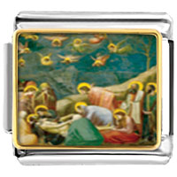 Italian Charms - the mourning of christ art photo italian charm Image.