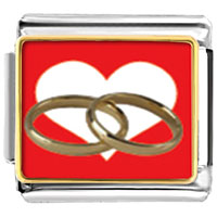 Italian Charms - wedding rings heart charm photo italian charm Image.