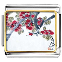 Italian Charms - apricot blossoms art photo italian charm Image.