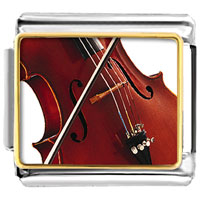 Italian Charms - classical music violin photo italian charm Image.