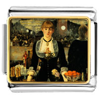 Italian Charms - manet folies bergere art photo italian charm Image.