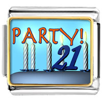 Italian Charms - birthday party 21 photo italian charm Image.