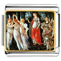 Italian Charms - botticelli primavera art photo italian charm Image.
