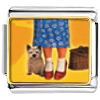 Italian Charms - dorothy's red shoes and toto photo italian charm Image.