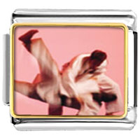 Italian Charms - martial art photo italian charm Image.