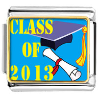 Italian Charms - class of 2008 graduation photo italian charm Image.