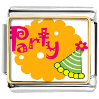Italian Charms - party celebration hat photo italian charm Image.