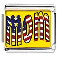 Italian Charms - american mom photo italian charm Image.