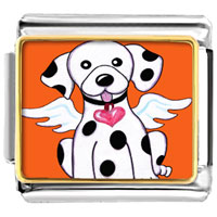 Italian Charms - dalmatian dog from heaven photo italian charm Image.
