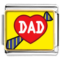 Italian Charms - love dad photo italian charm Image.