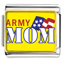 Italian Charms - american army mom photo italian charm Image.