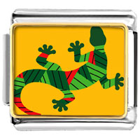 VPH1537: creative native american lizard photo italian charm Image.