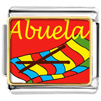 Italian Charms - abuela sewing work photo italian charm Image.