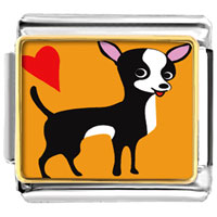 Italian Charms - chihuahua dog photo italian charm Image.