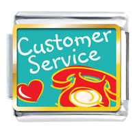 Italian Charms - love customer service photo italian charm Image.