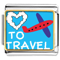 Italian Charms - love to travel photo italian charm Image.