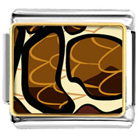 Italian Charms - snake skin photo italian charm Image.