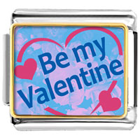 Italian Charms - be my valentine photo italian charm Image.