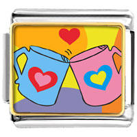 Italian Charms - valentine heart mugs photo italian charm Image.