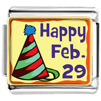Italian Charms - gold plated leap day photo italian charms bracelets Image.