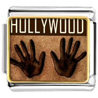 Italian Charms - gold plated travel hollywood photo italian charm bracelets Image.
