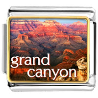 Italian Charms - gold plated travel grand canyon photo italian charm bracelets Image.