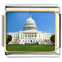 Italian Charms - gold plated travel washington dc photo italian charm bracelets Image.